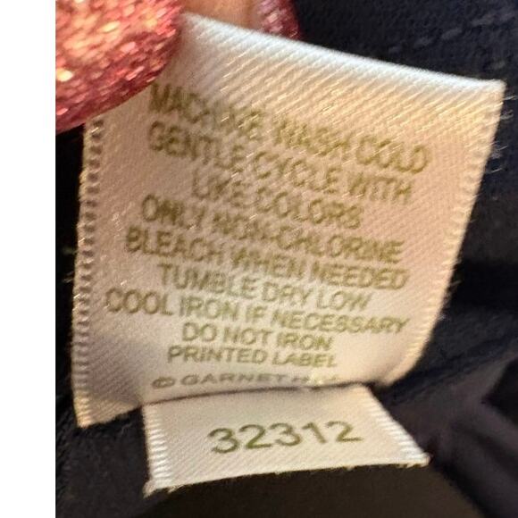 Garnet Hill Blue Dress Drape Front Elastic Waist XL Cotton Blend - Picture 8 of 9